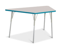 Load image into Gallery viewer, Berries® Trapezoid Activity Tables - 30" X 60", A-height - Gray/Teal/Gray - MMEE Distributors