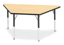 Load image into Gallery viewer, Berries® Trapezoid Activity Tables - 30" X 60", A-height - Maple/Black/Black - MMEE Distributors