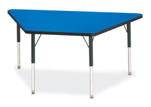 Load image into Gallery viewer, Berries® Trapezoid Activity Tables - 30" X 60", A-height - Blue/Black/Black - MMEE Distributors
