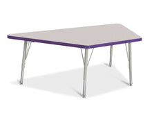 Load image into Gallery viewer, Berries® Trapezoid Activity Tables - 30" X 60", E-height - Gray/Purple/Gray - MMEE Distributors