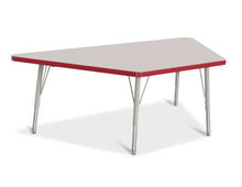 Load image into Gallery viewer, Berries® Trapezoid Activity Tables - 30" X 60", E-height - Gray/Red/Gray - MMEE Distributors