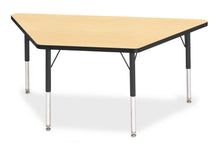 Load image into Gallery viewer, Berries® Trapezoid Activity Tables - 30" X 60", E-height - Maple/Black/Black - MMEE Distributors