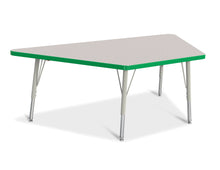 Load image into Gallery viewer, Berries® Trapezoid Activity Tables - 30" X 60", E-height - Gray/Green/Gray - MMEE Distributors