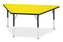 Load image into Gallery viewer, Berries® Trapezoid Activity Tables - 30" X 60", E-height - Yellow/Black/Black - MMEE Distributors