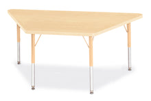Load image into Gallery viewer, Berries® Trapezoid Activity Tables - 30" X 60", E-height - Maple/Maple/Camel - MMEE Distributors
