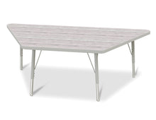 Load image into Gallery viewer, Berries® Trapezoid Activity Table - 30" X 60", E-height - Driftwood Gray/Gray/Gray - MMEE Distributors