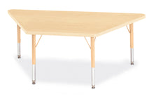 Load image into Gallery viewer, Berries® Trapezoid Activity Tables - 30" X 60", T-height - Maple/Maple/Camel - MMEE Distributors