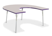 Load image into Gallery viewer, Berries® Horseshoe Activity Table - 66" X 60", A-height - Gray/Purple/Gray - MMEE Distributors