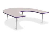 Load image into Gallery viewer, Berries® Horseshoe Activity Table - 66" X 60", E-height - Gray/Purple/Gray - MMEE Distributors