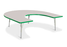 Load image into Gallery viewer, Berries® Horseshoe Activity Table - 66" X 60", E-height - Gray/Green/Gray - MMEE Distributors