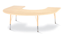 Load image into Gallery viewer, Berries® Horseshoe Activity Table - 66" X 60", E-height - Maple/Maple/Camel - MMEE Distributors