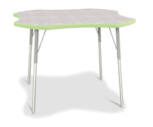 Load image into Gallery viewer, Berries® Four Leaf Activity Table - A-height - Driftwood Gray/Key Lime/Gray - MMEE Distributors