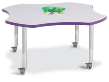 Load image into Gallery viewer, Berries® Four Leaf Activity Table, Mobile - Gray/Purple/Gray - MMEE Distributors