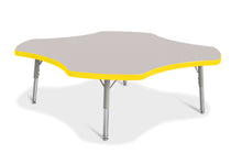 Load image into Gallery viewer, Berries® Four Leaf Activity Table, T-height - Gray/Yellow/Gray - MMEE Distributors