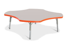 Load image into Gallery viewer, Berries® Four Leaf Activity Table, T-height - Gray/Orange/Gray - MMEE Distributors