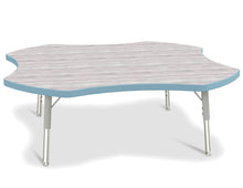 Load image into Gallery viewer, Berries® Four Leaf Activity Table - T-height - Driftwood Gray/Coastal Blue/Gray - MMEE Distributors