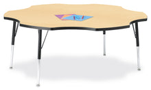 Load image into Gallery viewer, Berries® Six Leaf Activity Table - 60", A-height - Maple/Black/Black - MMEE Distributors