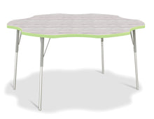 Load image into Gallery viewer, Berries® Six Leaf Activity Table - A-height - Driftwood Gray/Key Lime/Gray - MMEE Distributors