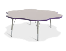 Load image into Gallery viewer, Berries® Six Leaf Activity Table - 60", E-height - Gray/Purple/Gray - MMEE Distributors