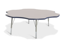 Load image into Gallery viewer, Berries® Six Leaf Activity Table - 60", E-height - Gray/Navy/Gray - MMEE Distributors
