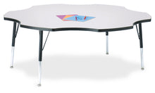 Load image into Gallery viewer, Berries® Six Leaf Activity Table - 60", Mobile - Gray/Purple/Gray - MMEE Distributors