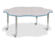 Load image into Gallery viewer, Berries® Six Leaf Activity Table - Mobile - Driftwood Gray/Coastal Blue/Gray - MMEE Distributors