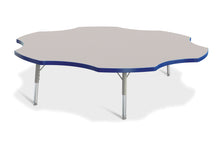 Load image into Gallery viewer, Berries® Six Leaf Activity Table - 60", T-height - Gray/Blue/Gray - MMEE Distributors