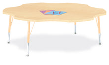 Load image into Gallery viewer, Berries® Six Leaf Activity Table - 60", T-height - Maple/Maple/Camel - MMEE Distributors