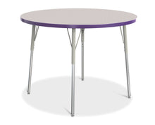 Load image into Gallery viewer, Berries® Round Activity Table - 42" Diameter, A-height - Gray/Purple/Gray - MMEE Distributors