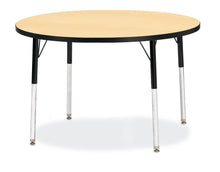 Load image into Gallery viewer, Berries® Round Activity Table - 42" Diameter, A-height - Maple/Black/Black - MMEE Distributors