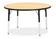 Load image into Gallery viewer, Berries® Round Activity Table - 42" Diameter, E-height - Maple/Black/Black - MMEE Distributors