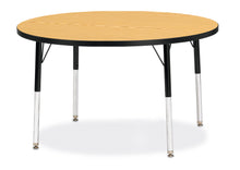 Load image into Gallery viewer, Berries® Round Activity Table - 42" Diameter, E-height - Oak/Black/Black - MMEE Distributors