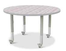 Load image into Gallery viewer, Berries® Round Activity Table - 42" Diameter, Mobile - Driftwood Gray/Gray/Gray - MMEE Distributors