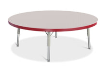 Load image into Gallery viewer, Berries® Round Activity Table - 42" Diameter, T-height - Gray/Red/Gray - MMEE Distributors