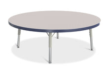 Load image into Gallery viewer, Berries® Round Activity Table - 42" Diameter, T-height - Gray/Navy/Gray - MMEE Distributors