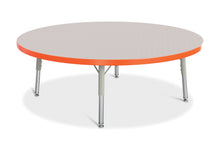 Load image into Gallery viewer, Berries® Round Activity Table - 42" Diameter, T-height - Gray/Orange/Gray - MMEE Distributors