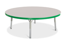 Load image into Gallery viewer, Berries® Round Activity Table - 42" Diameter, T-height - Gray/Green/Gray - MMEE Distributors