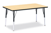 Load image into Gallery viewer, Berries® Rectangle Activity Table - 30" X 48", A-height - Maple/Black/Black - MMEE Distributors