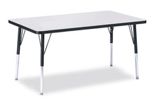 Load image into Gallery viewer, Berries® Rectangle Activity Table - 30" X 48", A-height - Gray/Black/Black - MMEE Distributors