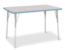 Load image into Gallery viewer, Berries® Rectangle Activity Table - 30" X 48", A-height - Driftwood Gray/Coastal Blue/Gray - MMEE Distributors
