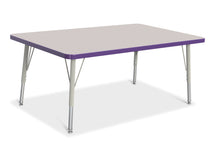Load image into Gallery viewer, Berries® Rectangle Activity Table - 30" X 48", E-height - Gray/Purple/Gray - MMEE Distributors