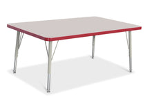 Load image into Gallery viewer, Berries® Rectangle Activity Table - 30" X 48", E-height - Gray/Red/Gray - MMEE Distributors