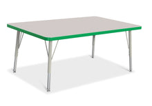 Load image into Gallery viewer, Berries® Rectangle Activity Table - 30" X 48", E-height - Gray/Green/Gray - MMEE Distributors