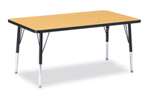 Load image into Gallery viewer, Berries® Rectangle Activity Table - 30" X 48", E-height - Oak/Black/Black - MMEE Distributors