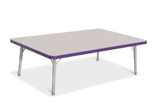 Load image into Gallery viewer, Berries® Rectangle Activity Table - 30" X 48", T-height - Gray/Purple/Gray - MMEE Distributors