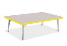 Load image into Gallery viewer, Berries® Rectangle Activity Table - 30" X 48", T-height - Gray/Yellow/Gray - MMEE Distributors