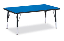 Load image into Gallery viewer, Berries® Rectangle Activity Table - 30" X 48", T-height - Blue/Black/Black - MMEE Distributors