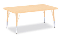 Load image into Gallery viewer, Berries® Rectangle Activity Table - 30" X 48", T-height - Maple/Maple/Camel - MMEE Distributors
