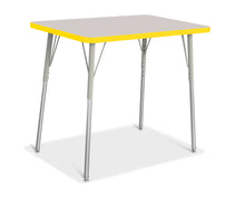 Load image into Gallery viewer, Berries® Rectangle Activity Table - 24" X 36", A-height - Gray/Yellow/Gray - MMEE Distributors