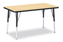 Load image into Gallery viewer, Berries® Rectangle Activity Table - 24" X 36", A-height - Maple/Black/Black - MMEE Distributors